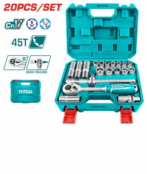 20-delni set ključev 1/2 BIG, 3,1kg/ INDUSTRIAL (THT121201)