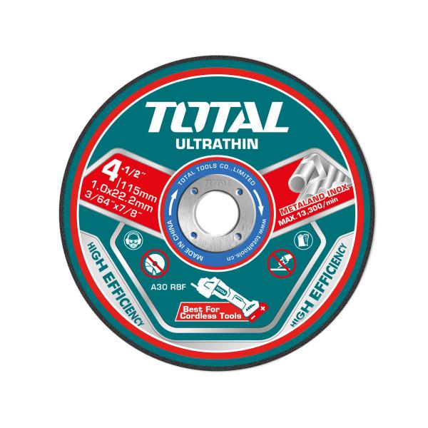 25 kosov/komplet ultra tanke plošče za rezanje kovine 115x1x22,2 mm (TAC11011525)