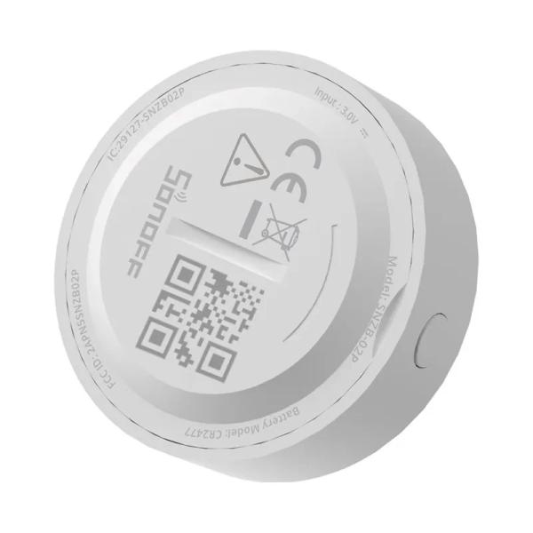 Inteligentni senzor temperature in vlažnosti ZigBee Sonoff SNZB-02P (okrogel)
